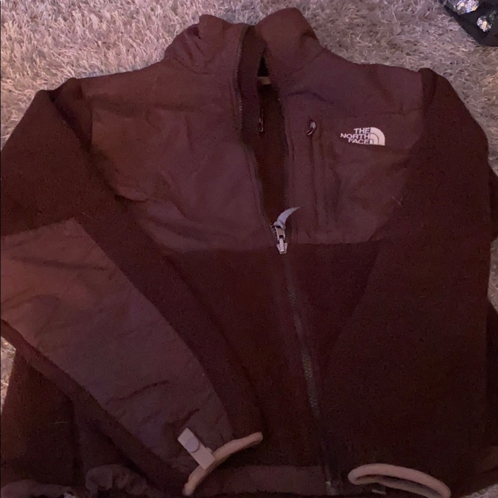 Brown north face jacket
